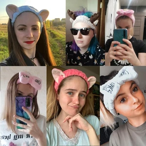 Băng tóc đàn hồi lông cừu cho phụ nữ, dây tóc mềm, băng đầu nơ, phụ kiện tóc cho bé gái, đồ trang trí mũ trùm đầu dễ thương ngọt ngào 12 Phụ kiện bán hàng chính Lễ hội Carnival - №6