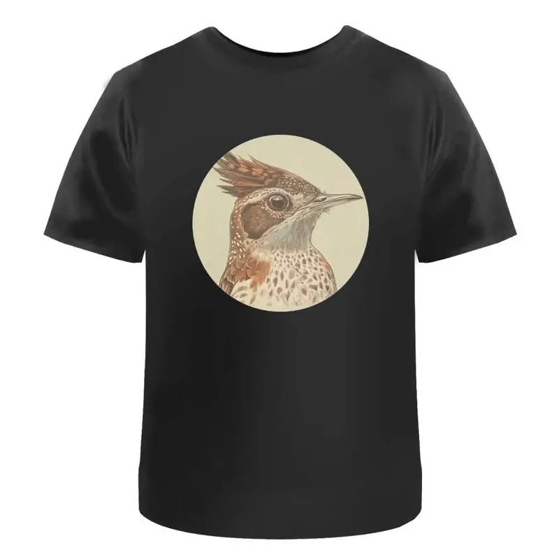 Camiseta de algodón Rufous Naped Lark Ta052101