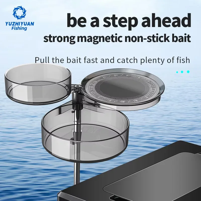 

Тарелка для приманки в виде миски для рыбы, поднос для приманки 3 в 1, коробка для еды для рыбы, прочный магнитный ящик для хранения приманок, аксессуары для рыбалки