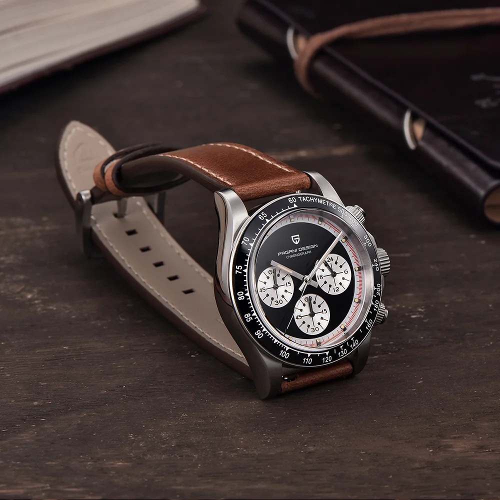 PAGANI DESIGN orologio da uomo al quarzo moda uomo delle migliori marche 40mm Giappone Vk63 cronografo con specchio luminoso in zaffiro orologio da uomo 10BAR