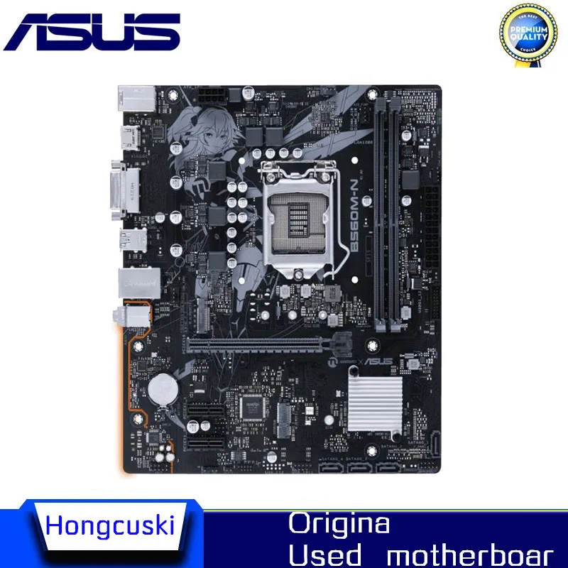 For Asus B560M-N Original Desktop Used for Intel B560 DDR4 PCI-E 3.0 Motherboard LGA 1200 USB3.0 M.2 SATA3