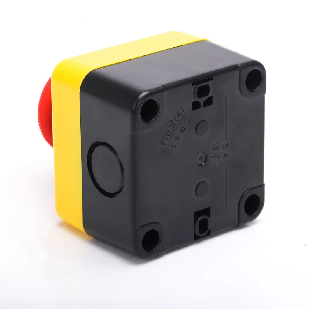 Emergency Stop Button Mushroom Head 660V 10A - IP65 Waterproof Red Sign Safety Switch with Plastic Shell, 1Pcs