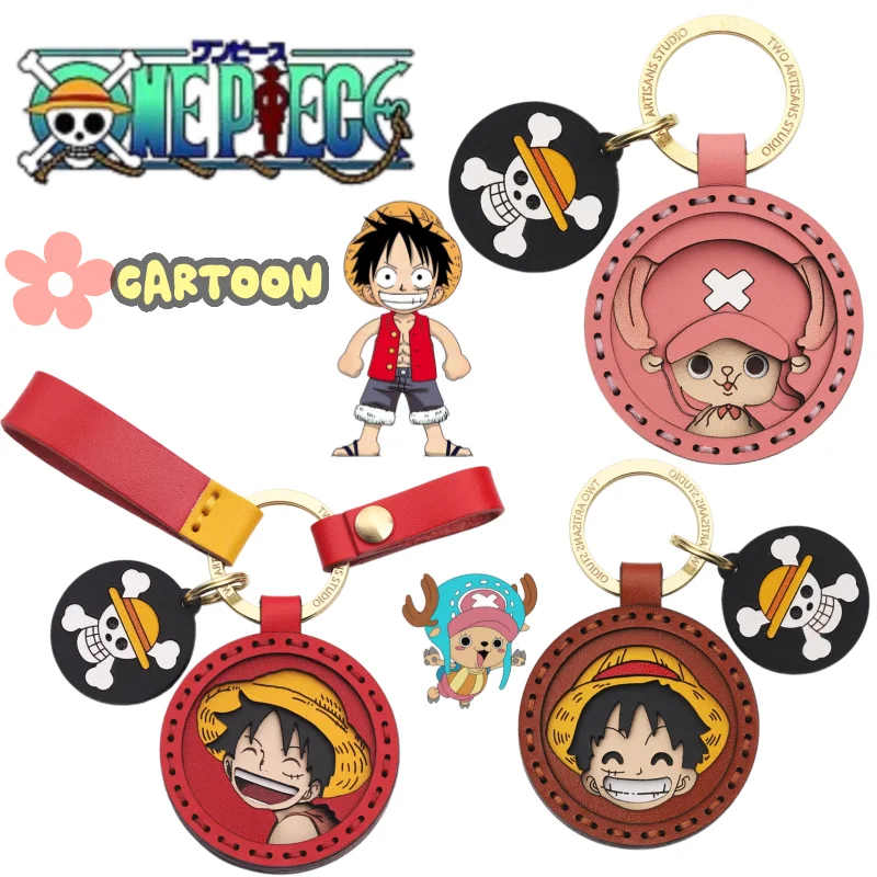 

One Piece keychain, cute cartoon luffy tony tonychopper ，high appearance value, fashionable, personalized, student bag accessory