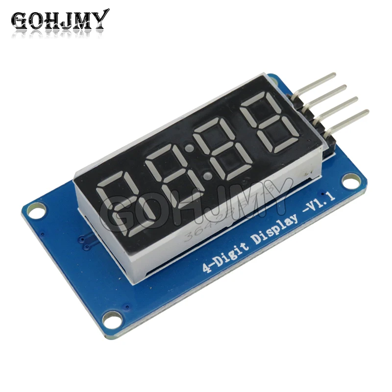 4-bit Nixie tube display module TM1637 LED brightness adjustable with time and clock accessories building block