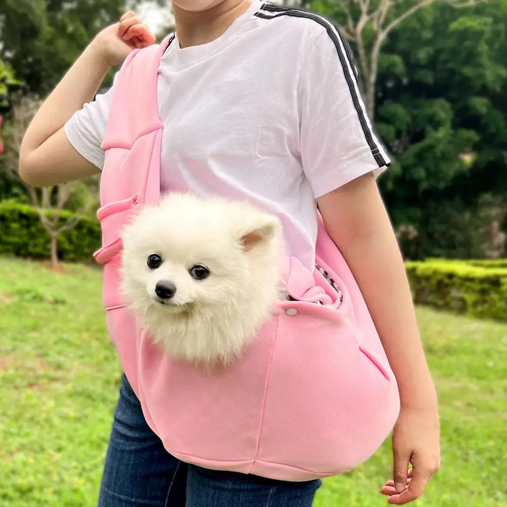 Pet Carrier for Small Dogs Cats Crossbody Pet Carrier for Bichon Frise Crossbody Cat Carrier Sling Portable Pet Carrying Bag