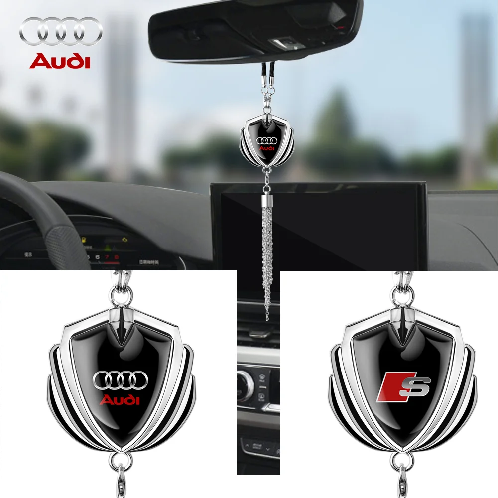 1Pc Car Interior Pendant Auto Rearview Mirror Ornaments Birthday Gift Auto Decoration Accessories For Audi S A3 A4 B8 8P B9 8V