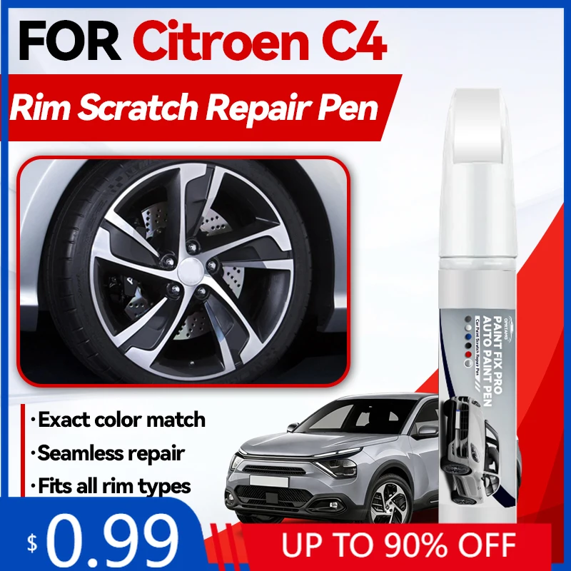 

Карандаш для подкраски колесных дисков, специально для Citroen C4 2004-2025 LC B7 E3 C41/C43, для ремонта царапин и подкраски