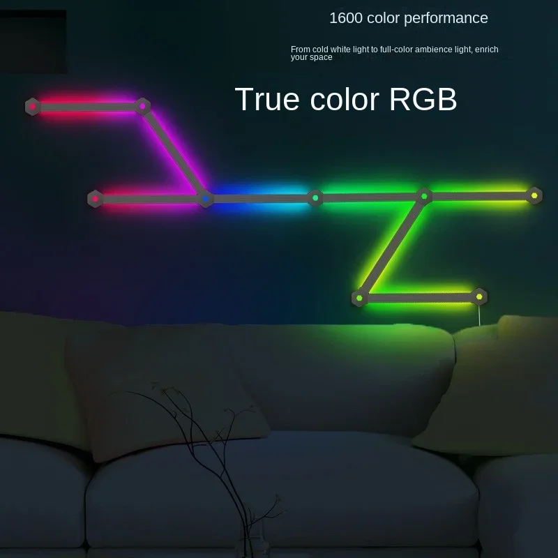 

The Ultimate Atmosphere: WiFi Graffiti RGB Room Lamp with Bluetooth and Quantum Sound Wall Lamp