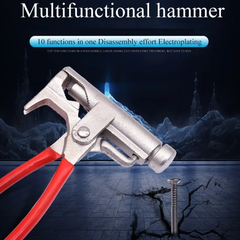 Multifunctional Hammer with 10in1 Tool Set for Daily Use