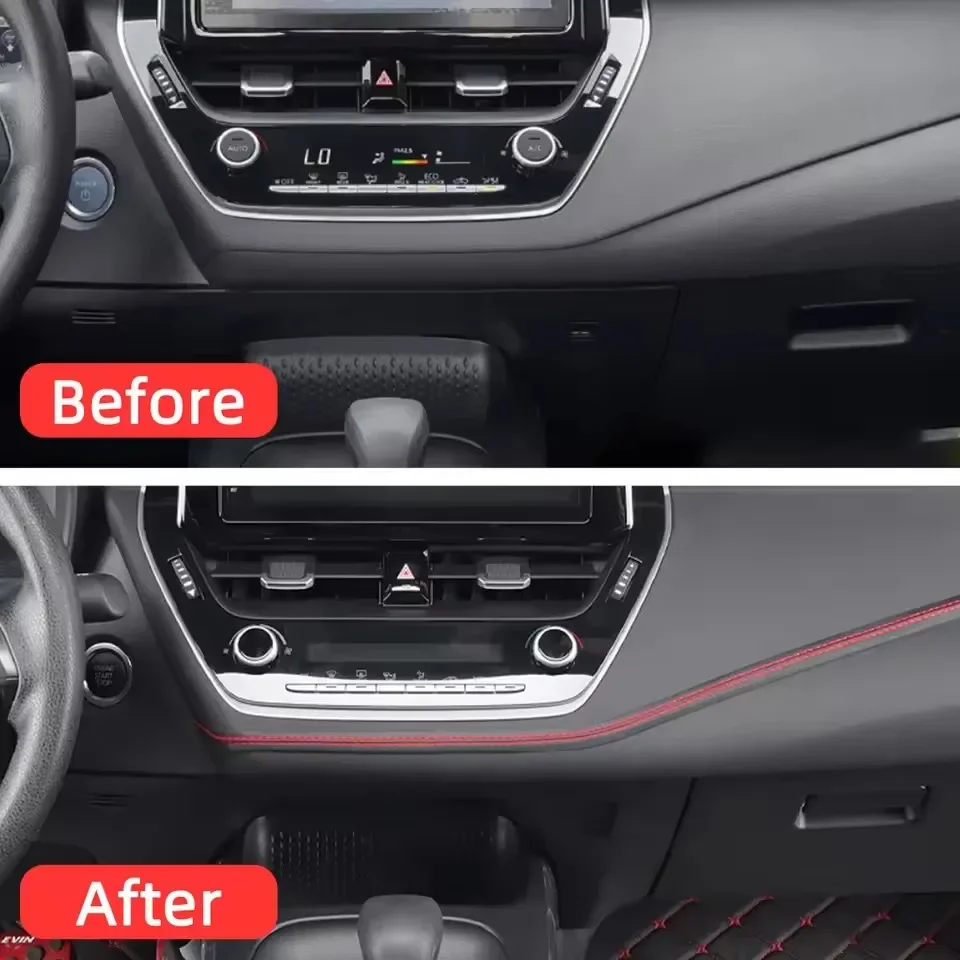 1/2M Auto Pu Leder Trim Streifen Multi Farbe DIY Geflecht Dekor Linie Streifen Tür Dashboard Aufkleber Universal auto Innen Zubehör