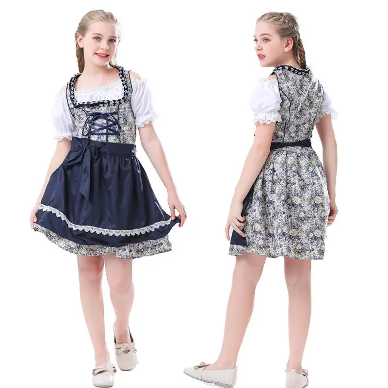 Kostium na Halloween dla dzieci, kwiatowy strój na festiwal piwa Mh, kostium damski, strój na Halloween dla dzieci, tradycyjny chiński strój etniczny...