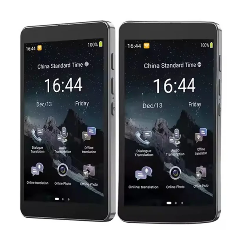 مترجم T22 ذكي محمول شاشة كبيرة في الوقت الحقيقي لغة عبر الإنترنت ترجمة ChatGPT جهاز ترجمة الصوت والصور AI