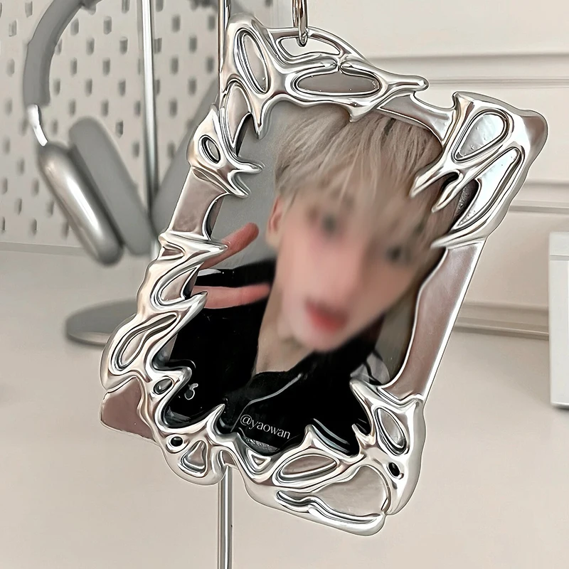 

Card Storage Cover Kpop Star Card Holder Electroplating Personalized Fashion Accessories Decoration Office Study Supplies 2025