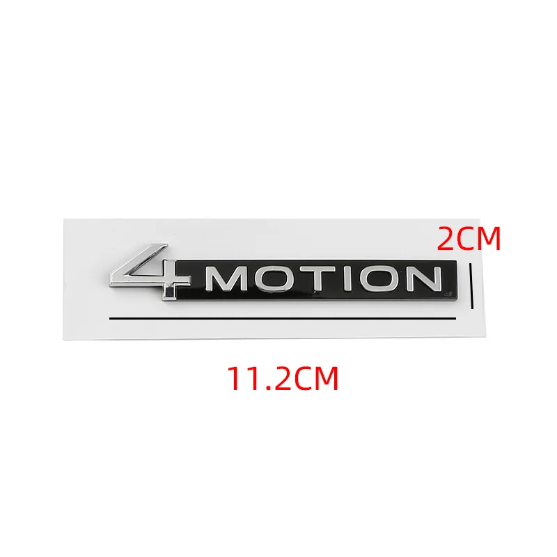 Car ABS 4 Motion Logo Trunk Badge For VW Tayron Golf Tiguan Tiguan Passat Polo CC Teramont Touareg 4MOTION Car Emblem Sticker