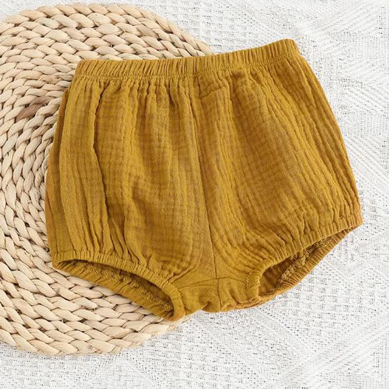 New Summer Thin Boys and Girls Casual Solid Color Shorts