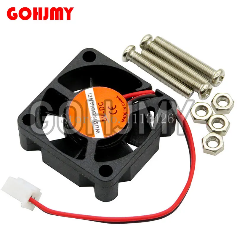 1PCS Raspberry Pi 3 CPU Fan Active Cooling Fan for Customized Acrylic Case Support raspberry pi model B Plus B+/Raspbery Pi 2