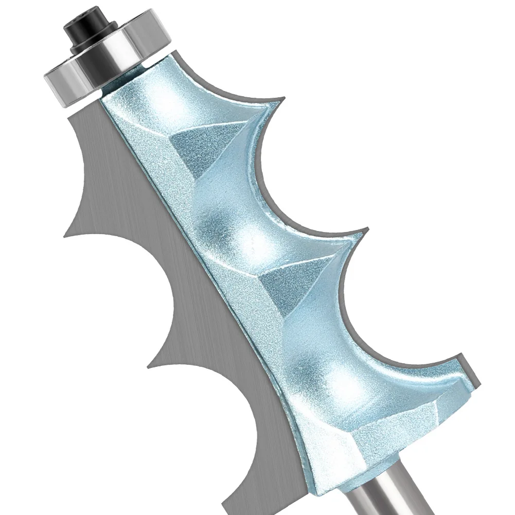 8mm Double R Bead Router Bit  Bearing Guided Edge Profiling Cutter for Wood Molding & Trim