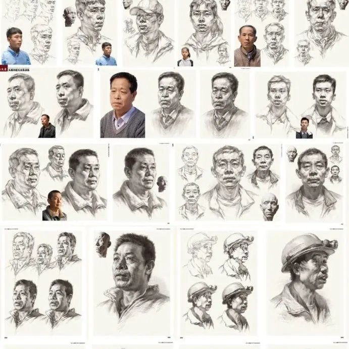 Teach You to Draw a Head Portrait Photo Copy Model 2022 Still Read the Textbook of Portrait Painting