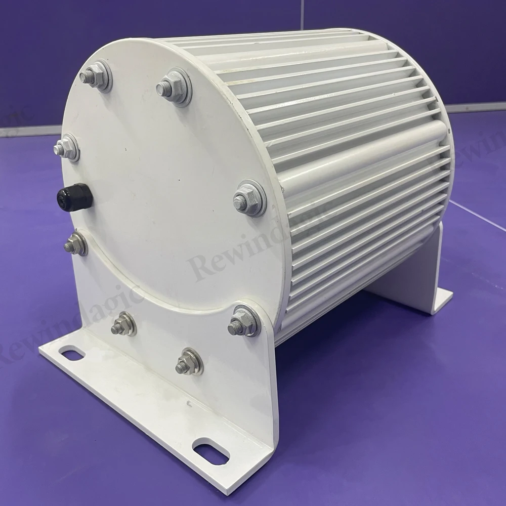 Imagem -03 - Gerador de Turbina Gearless com Base Ímã Permanente Fases ca 10kw 15kw 20kw 30kw 24v380v Entrega Rápida Novo