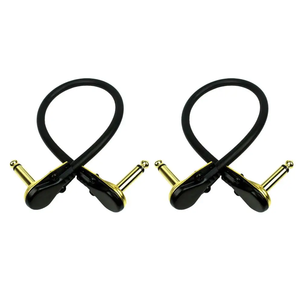

2Pcs Guitar Cable Copper Material High Fidelity Clear Sound Keyboard Cable Electric Bass Keyboard Noise Reduction
