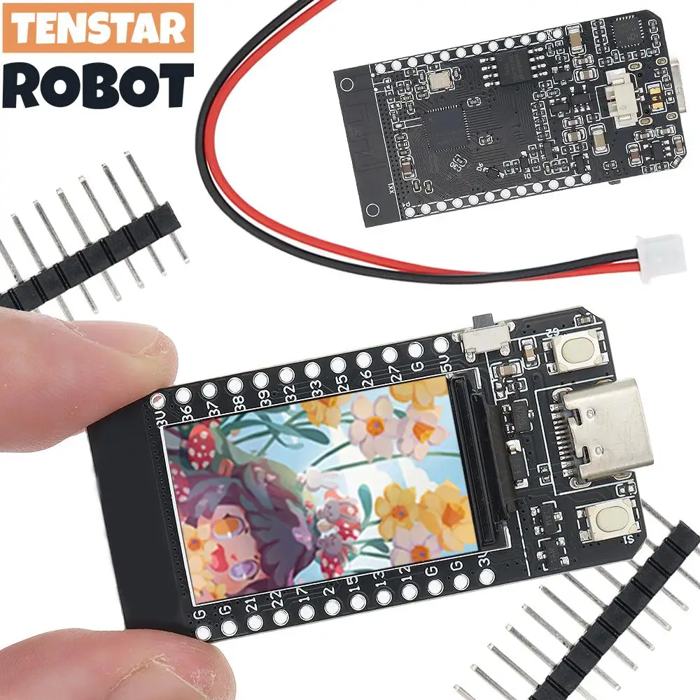 yZ[zTENSTAR T-Display ESP32-D0WD CH9102 `bv 16MB WiFi  Bluetooth ΉW[J{[h 1.14 C` LCD 