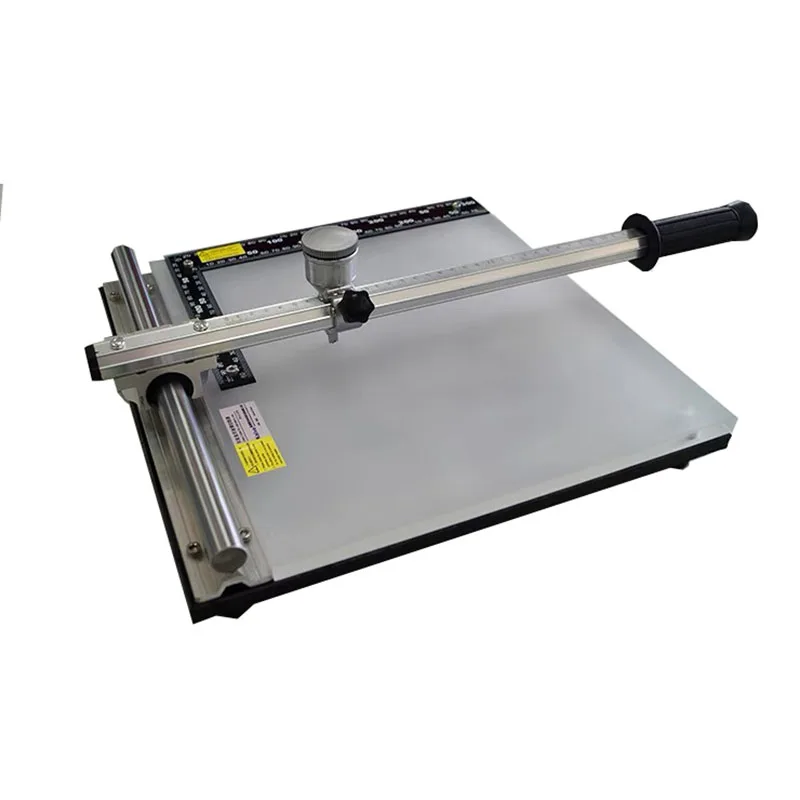 CheapKV-C-370Plus Laboratory Use Glass Cutter Manual Glass Based Silica Gel Board Cutting Machine 28x33CM