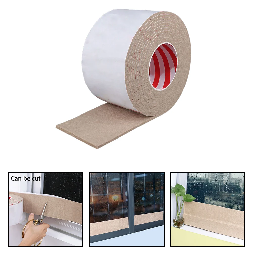 1roll 2M Anti-condensation Absorbent Strip Anti-condensation Felt Strip Window Glass Water Absorption Sticker