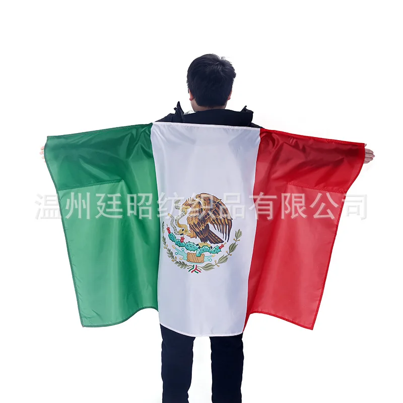 

Mexico shawl flag 90x150cm 3x5 Feet Super Poly football Mexico Shoulder FLAG Indoor Outdoor Mexico Polyester Flags
