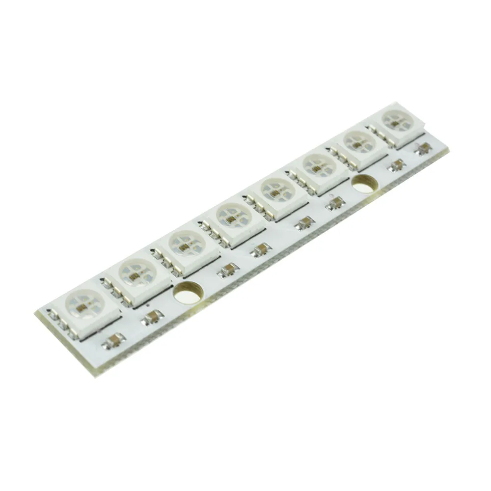 WS2812 5050 RGB LED Lamp Panel Module DC5V 8Bit Built-in Full-Color Driver Color Light Module for Living Room Bedroom Decoration