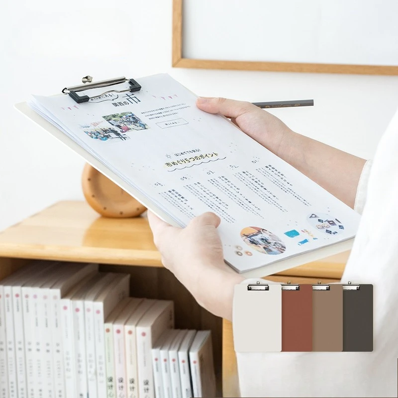 

A4 Folder Pad, Student Writing Loose Leaf Conference Paper Storage Board Clip