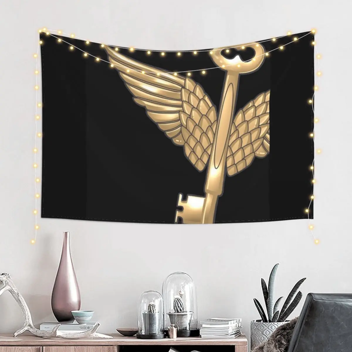 Magical Key Harry iPhone Case Aesthetics For Room Anime Decor Home Supplies On The Wall Tapestry Wall Hanging Tapestry