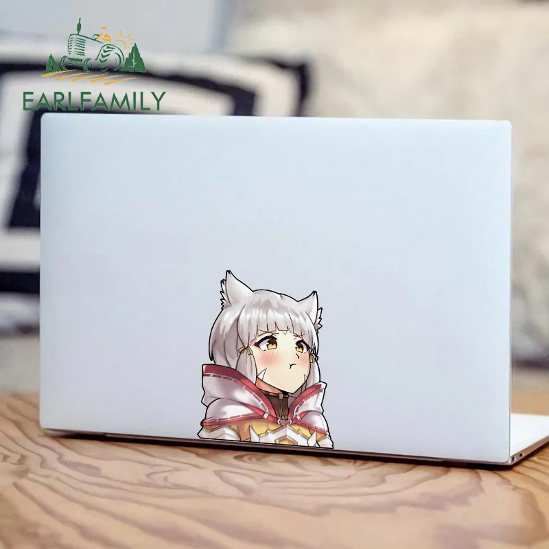 EARLFAMILY 13cm X 10.7cm For Xenoblade Chronicles 3 Nia Pouting Car Stickers Anime Waterproof Decals Car Styling Windows Vehicle