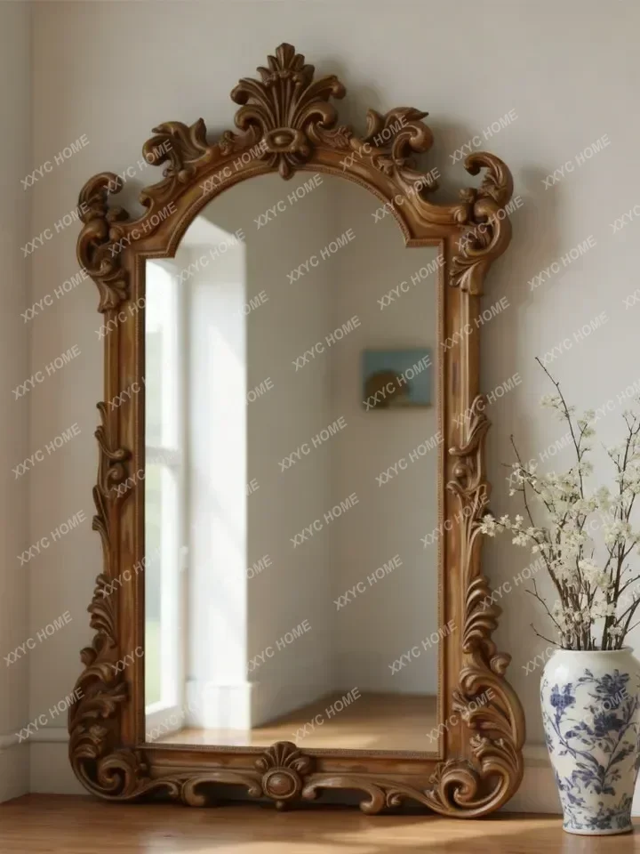 XXMid Century Vintage Style Full Body Mirrors Room Decoration Wall Decor Mirror Living Room Luxury Spiegel Woonkamer Furnit