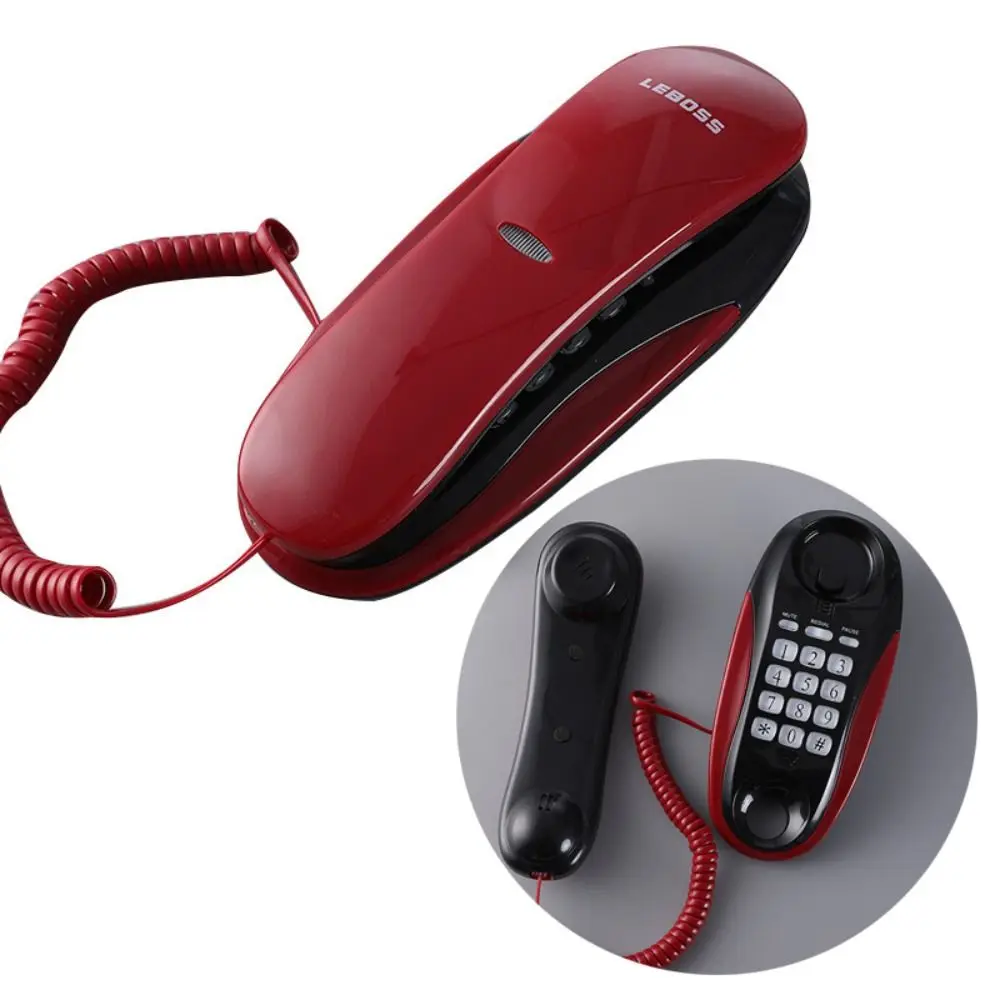 NEW Wall Mounted Wired Telephone Large Button Landline Corded Phone Handset Desktop House Phones Hotel Office House
