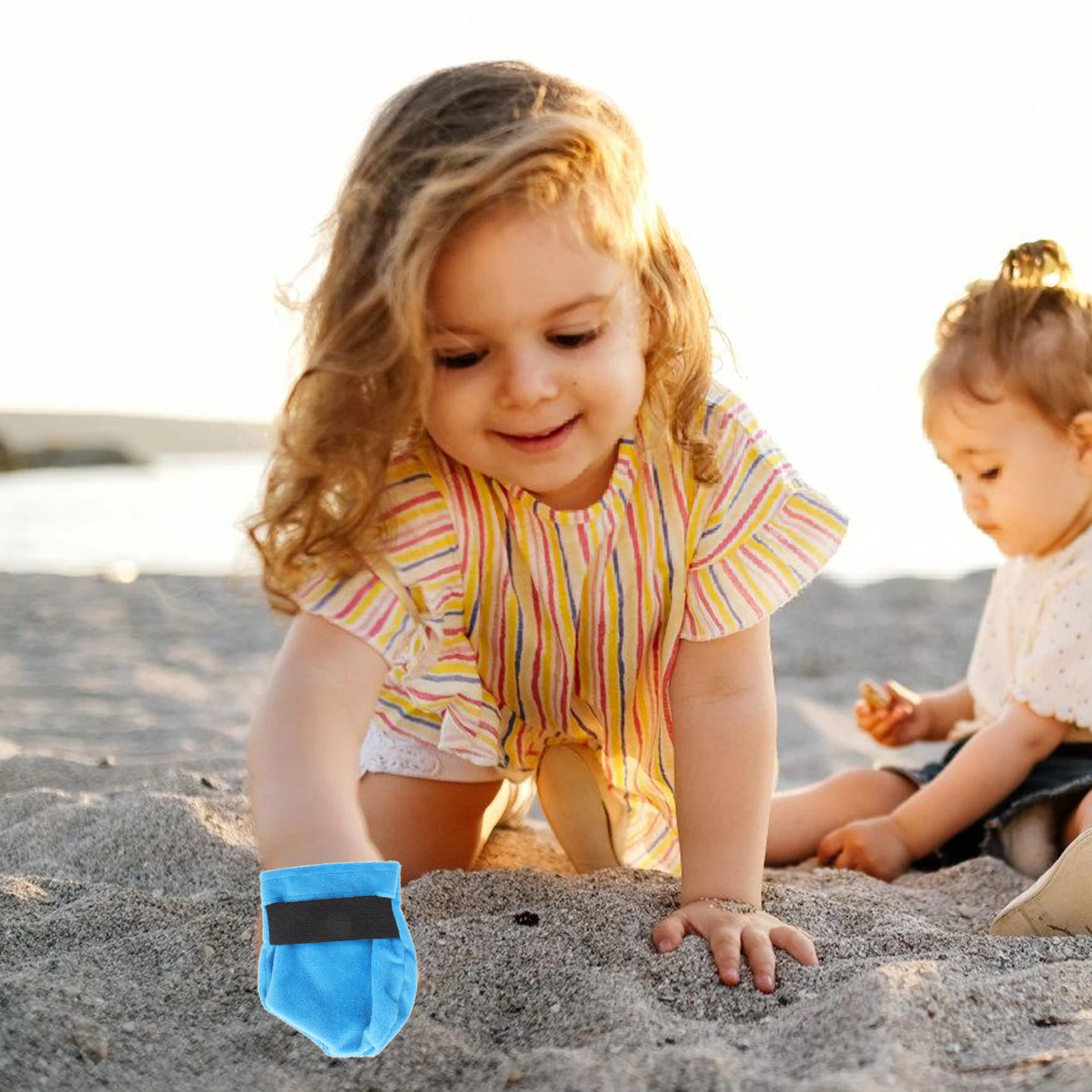 Guantes Desander Toallita de playa Bolsa de vacaciones Camping Limpiador al aire libre Equipo infantil de nailon para mujeres
