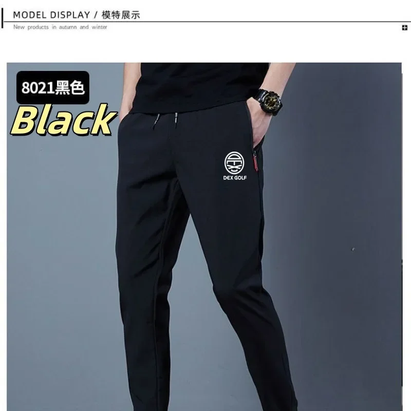 2024 new golf pants men's casual pants Casual breathable straight pants embroidered LOGO brand casual pants