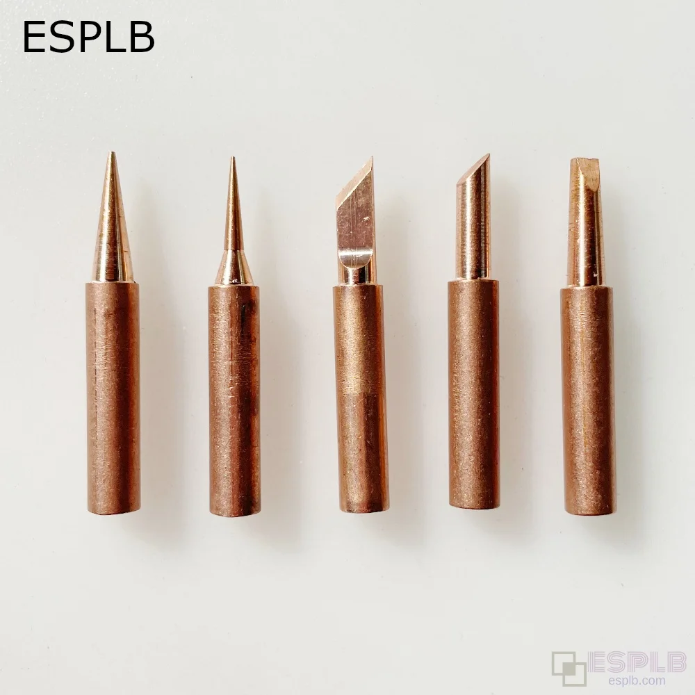 5pcs I+B+K+3C+2.4D 900M Lead-free Pure Copper Soldering Iron Tip Electric Internal Heating Soldering Irons for Station Tool