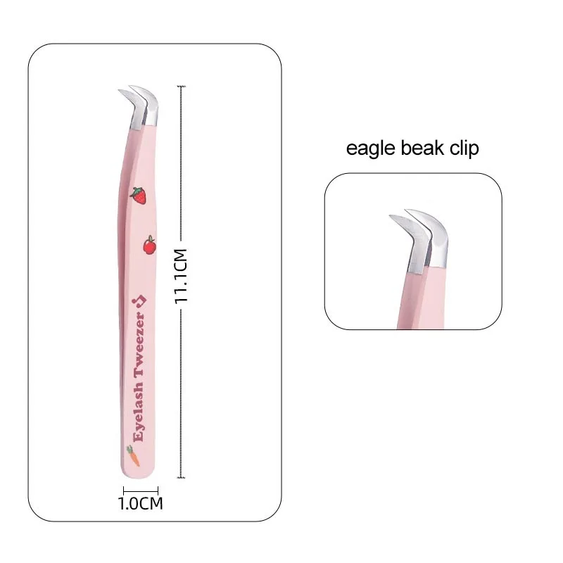 新しいピンセットまつげエクステンションピンセットまつげファイバーチップラッシュボリュームピンセットつけまつげクリップ JMNZ02