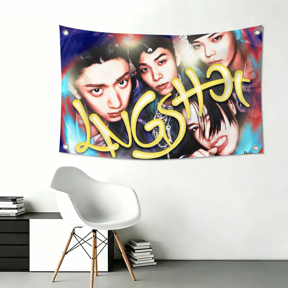 LNGSHOT SHOT CALLERS lngshot4sho Flags Wall Hanging Tapestry Outdoor Garage Room Decorative flag Background Blanket