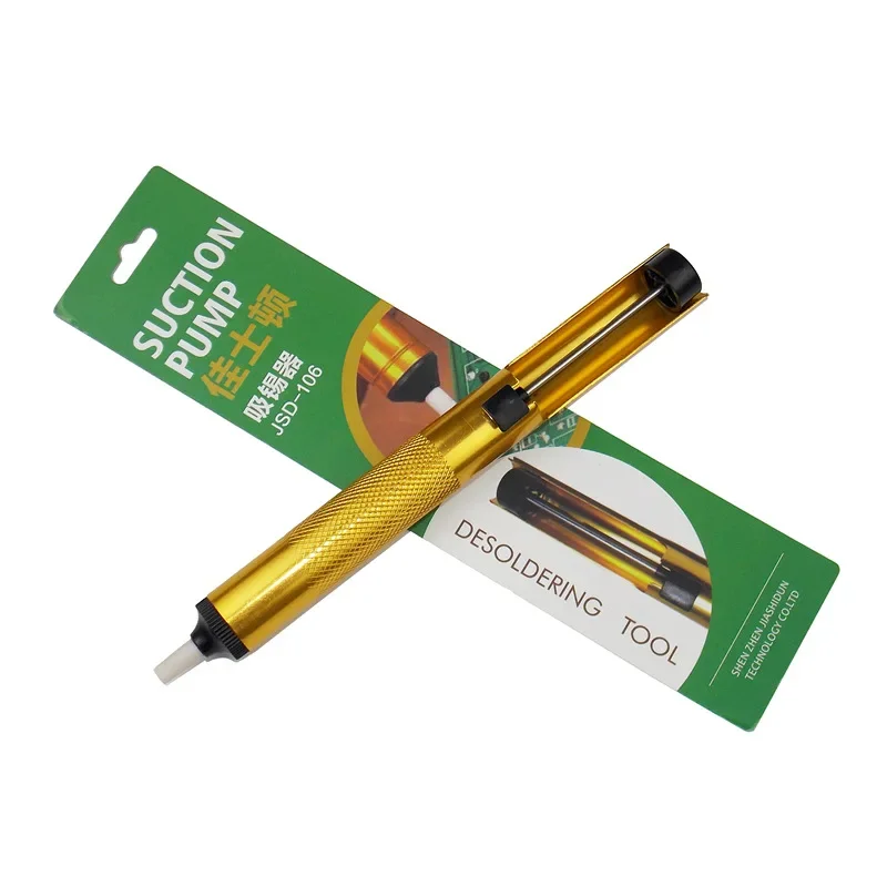 Imagem -04 - Liga de Alumínio Desoldering Bomba Tin Gun Solda Sucker Pen Professional Welding Aid Tool Supply Gadget Acessórios 1pc