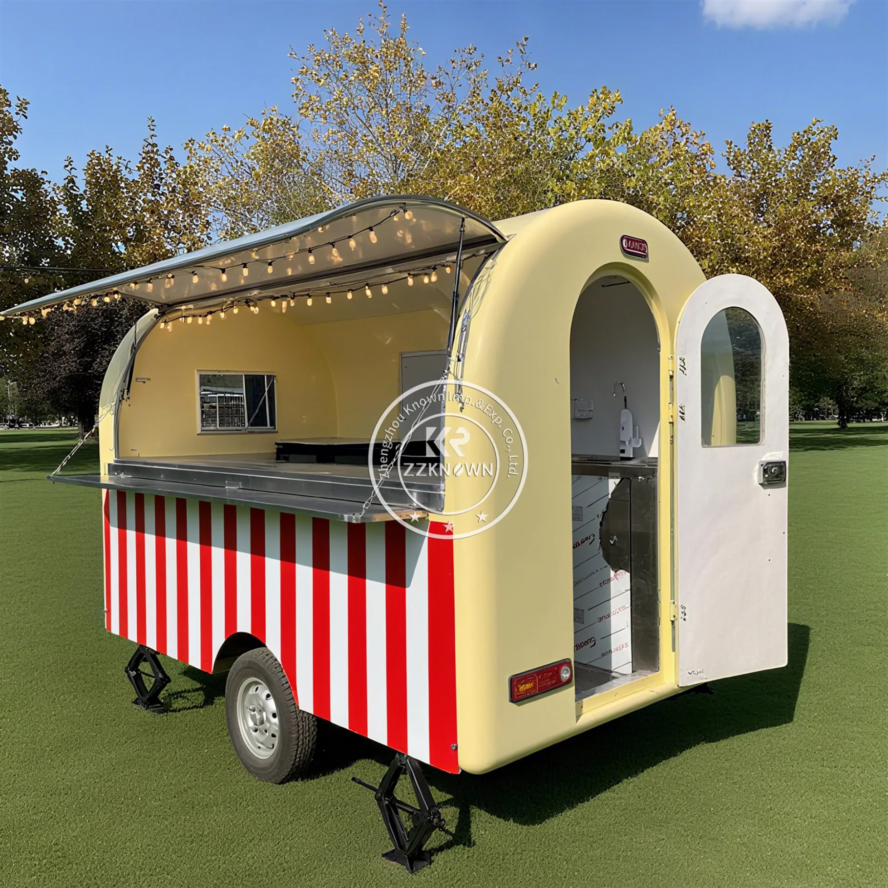 

Concession Food Cart Hot Sale Towed Bakery Catering Trailer Mobile Coffee Snack Food Truck Trailer With Full Kitchen