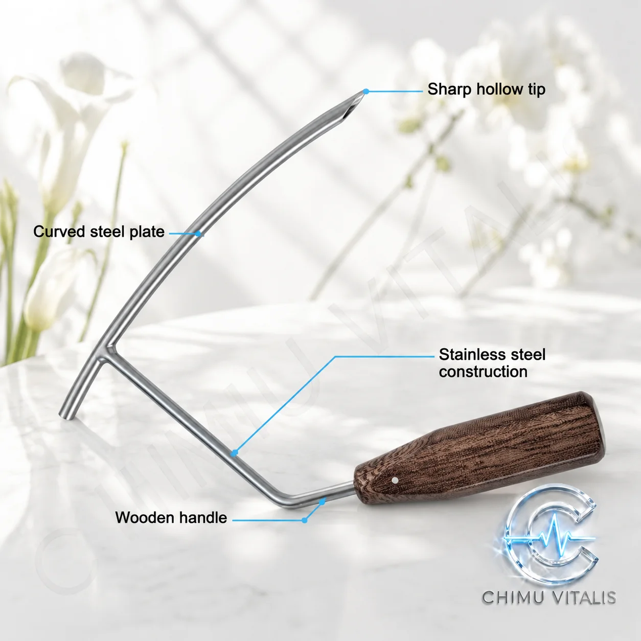 【CHIMU VITALIS】Stainless Steel Intramedullary Nail Locator, Precision Opening Tool