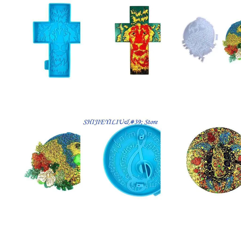 

E21F Resin Molds Animal Series Storage Tray Mould Silicone Agate Molds
