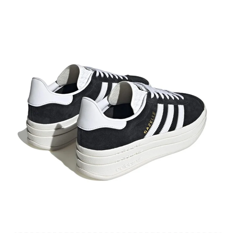 Adidas Originals Gazelle Bold Damen Skateboard Freizeitschuhe Damenmode Wildleder Dicke Sohle Rutschfeste Outdoor-Walking-Sneaker