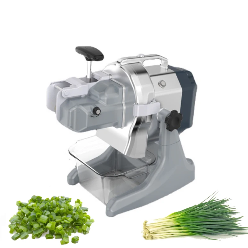 

110v 220v Automatic Vegetable Cutter Machine Duty Compact Red Pepper Celery Green Onion Chopper Machine