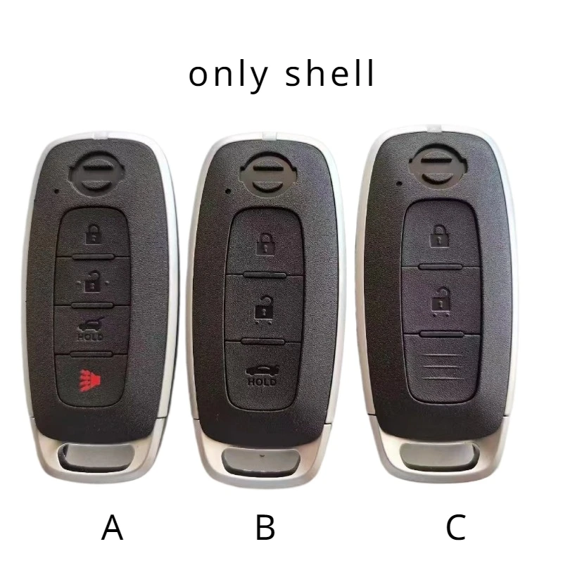 

2/3/4 Button Smart Remote Car Key Shell Case For NISSAN Ariya TEANA 2022 Replacement Car Key Cover Keyless Entry