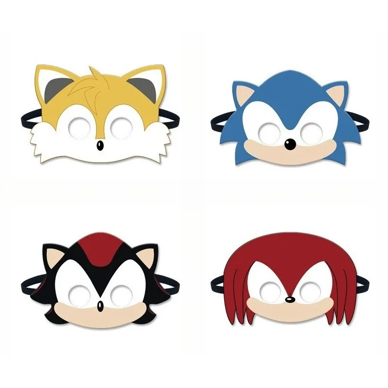 

Sonic Cosplay Mask Soft PP Cotton Material Costume Prop with Adjustable Elastic Band for Halloween Party Role Play Decoration