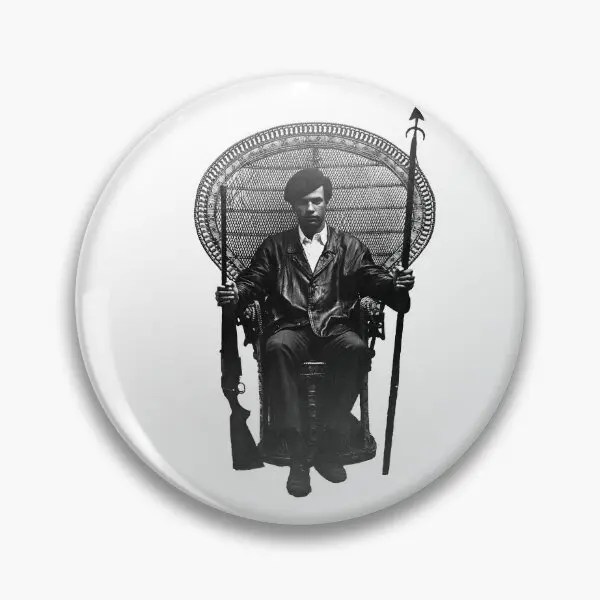 Huey P Newton  Soft Button Pin Women Collar Creative Brooch Lover Badge Cartoon Hat Gift Jewelry Funny Lapel Pin Metal Clothes