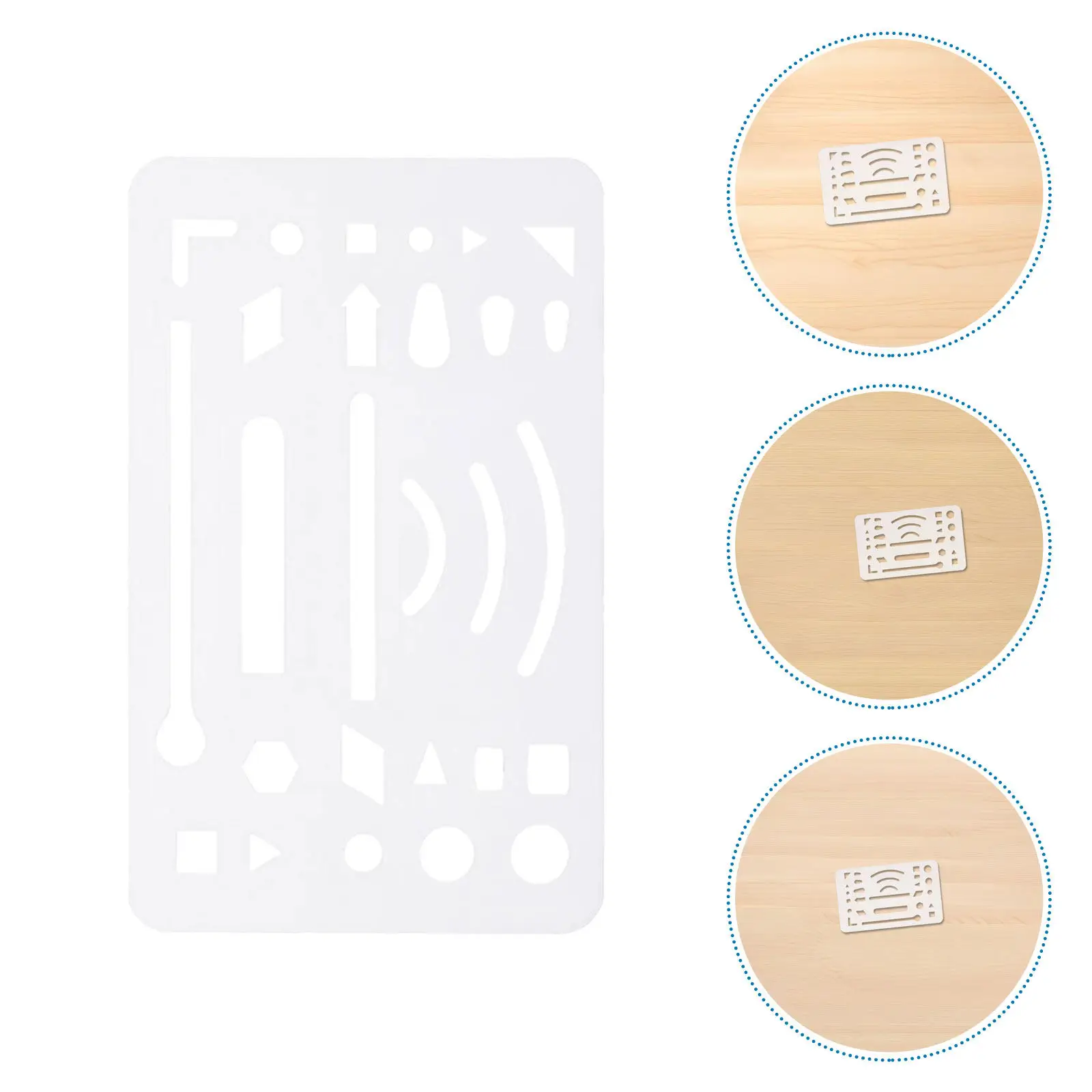 8 pcs Stencils Templates Painting Drawing Plastic Geometric Ruler Halloween Christmas New Year Architecture Drawing Template
