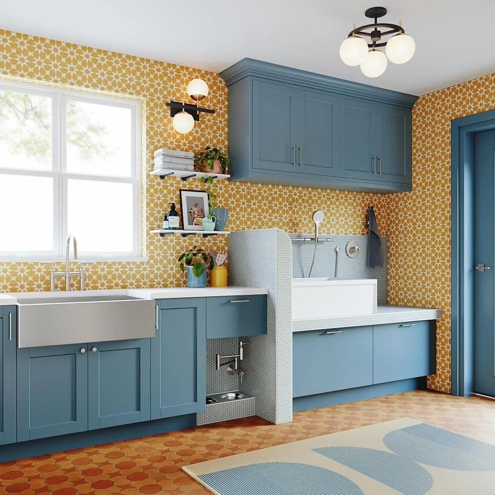 Pia de fazenda de aço inoxidável de 33 polegadas, bacia única com subdercoding absorvente de som, fácil manutenção, panelas e panelas grandes